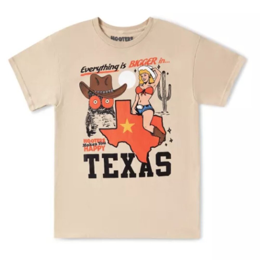 Bigger In Texas Hooters T Shirt